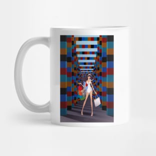 Shopping girl in Polanco Mug